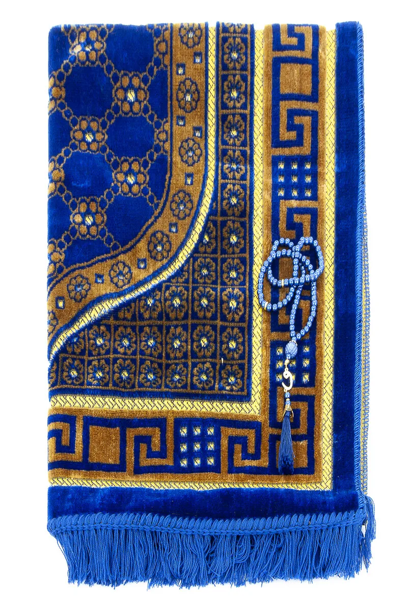 Velvet Sipinger Prayer RUG NAVİVER BRIVE Muslim Islam Sheet Prayer Mat Holy Quraan Islamic Mats