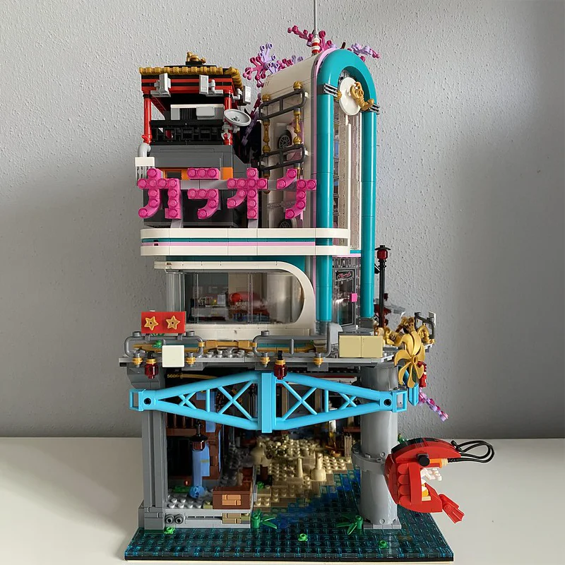 ตัวต่อ MOC 4069 ชิ้น ชุดขยายเมืองนินจา ร้านคาราโอเกะ ของเล่นตัวต่อสถาปัตยกรรม ประกอบเอง DIY ของขวัญคริสต์มาสสุดสร้างสรรค์สำหรับเด็ก