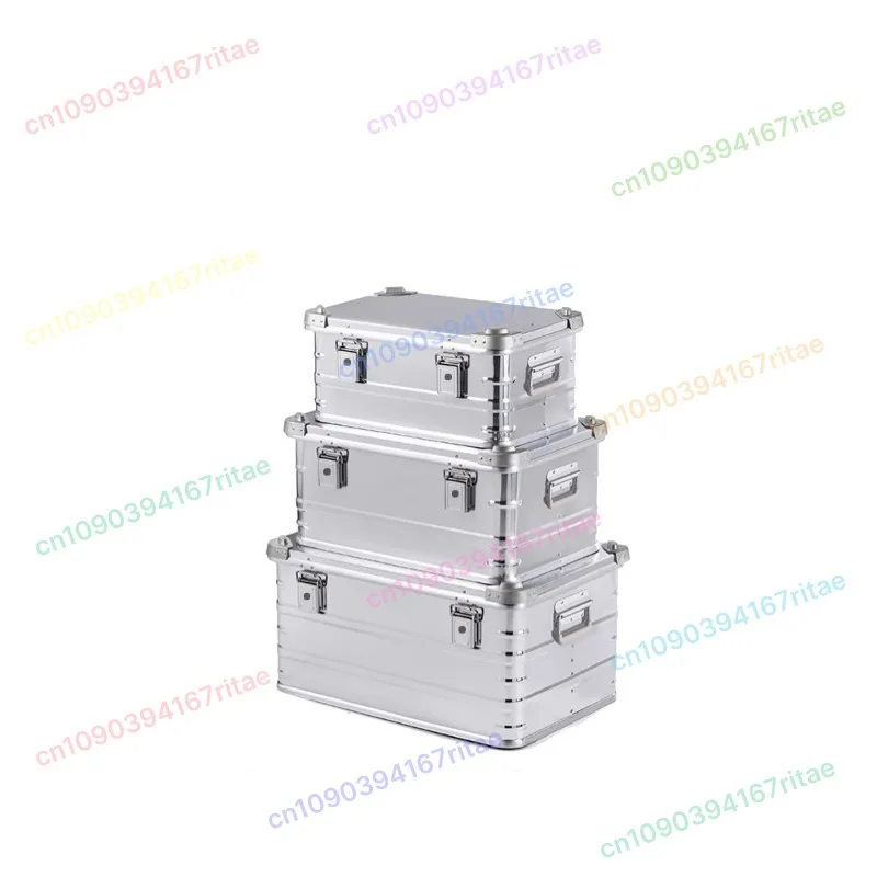 

Camping suitcase Large capacity tool storage box Camping car aluminum magnesium alloy storage box
