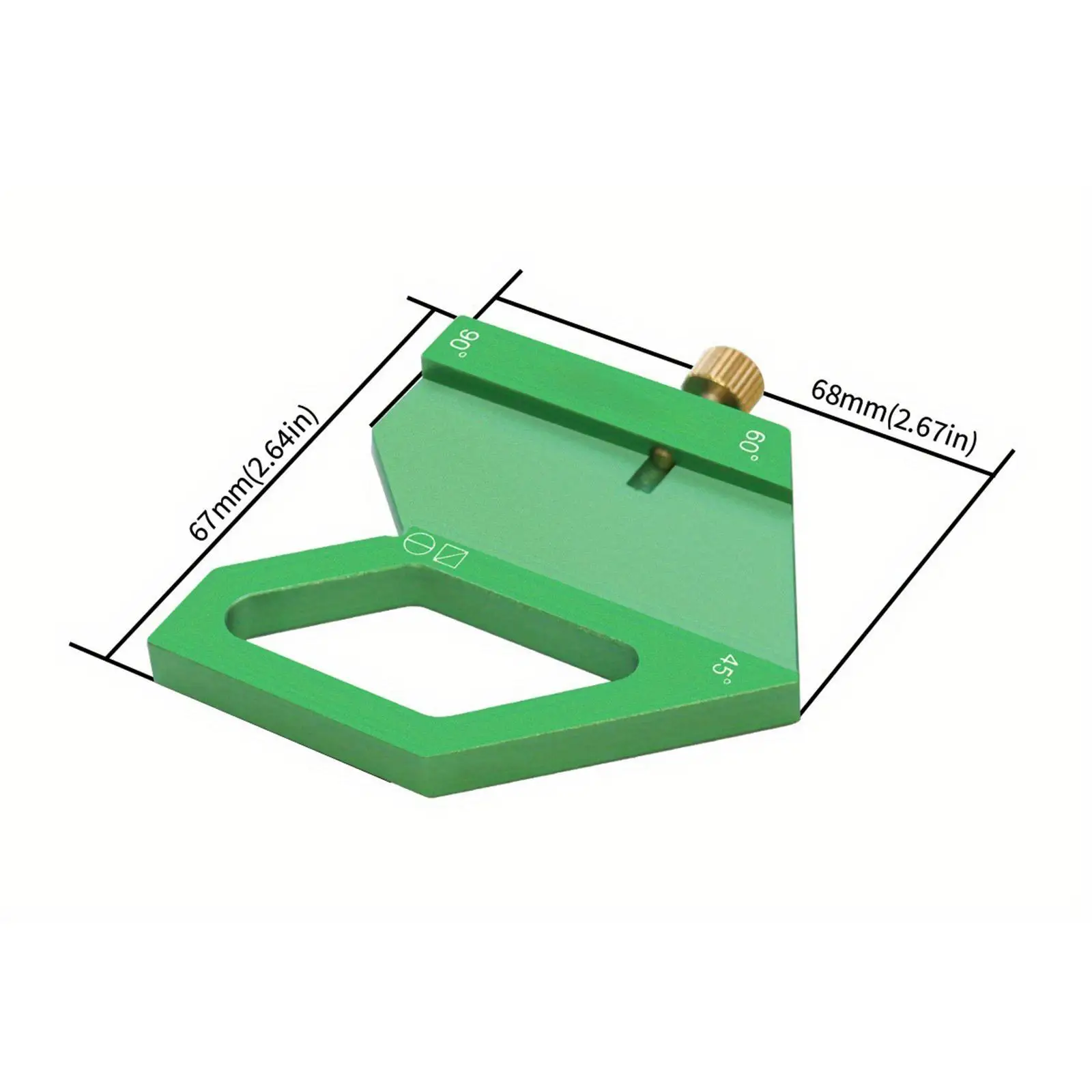Woodworking Positioning Block Layout Multipurpose Aluminum Alloy Sturdy Measurement Carpenter for Woodworker DIY Enthusiasts