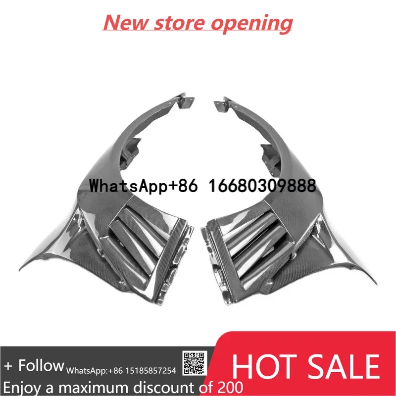 VRS نمط ألياف الكربون المصد الأمامي درابزين لنيسان GTR R35 2013 Ver الجبهة تنفيس الحاجز الجناح