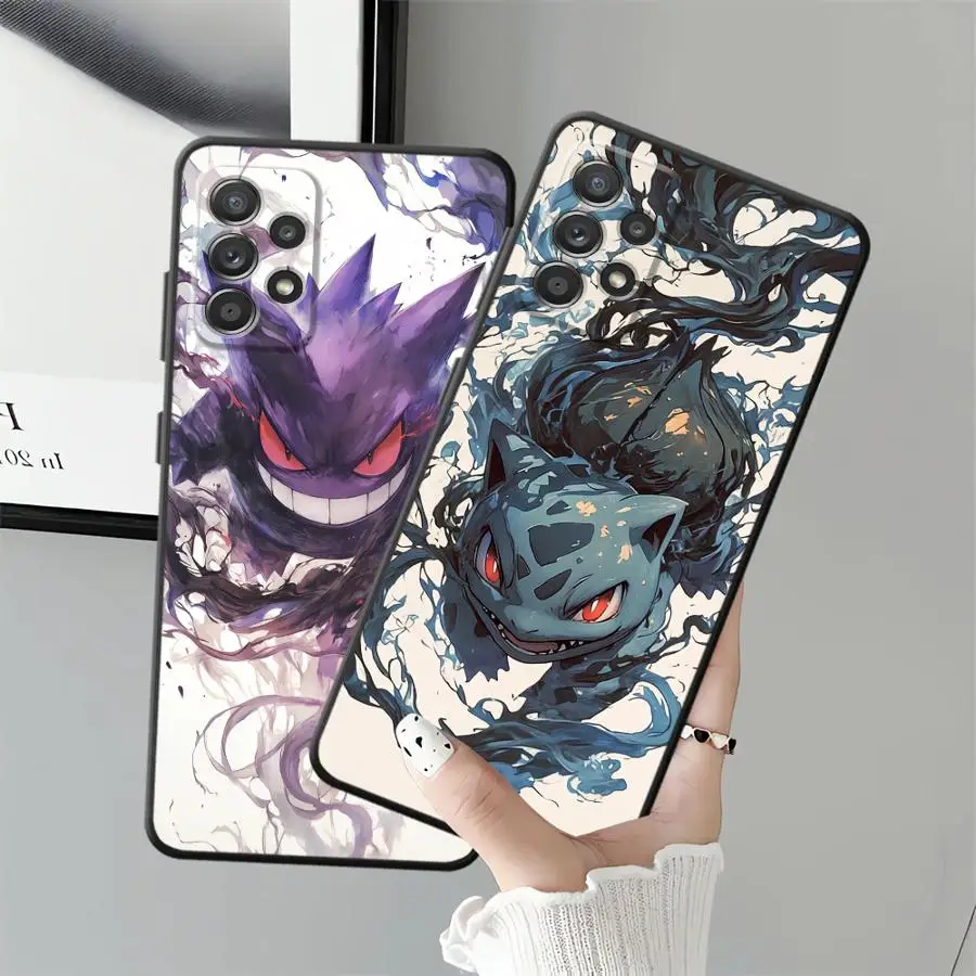Funda trasera suave de Anime Pokemon g-gengar para Samsung Galaxy A22 A23 A12 A13 A16 A21s A72 A73 A14 A15 A33 A34 A51 A52