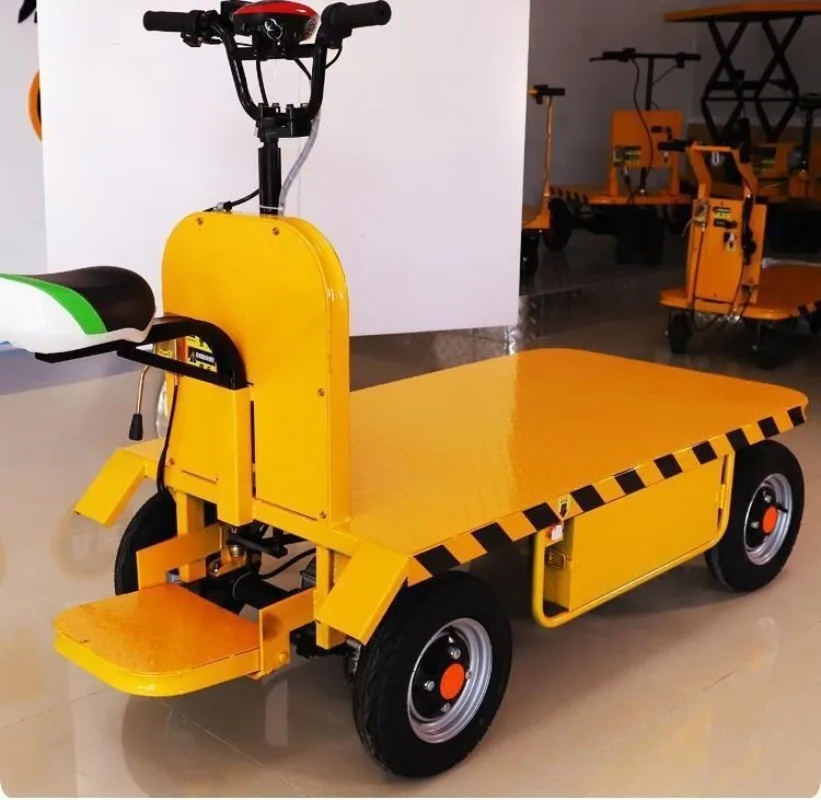 

Electric flatbed truck, site storage, pulling goods and moving, can ride upside down, two-way four-wheel project