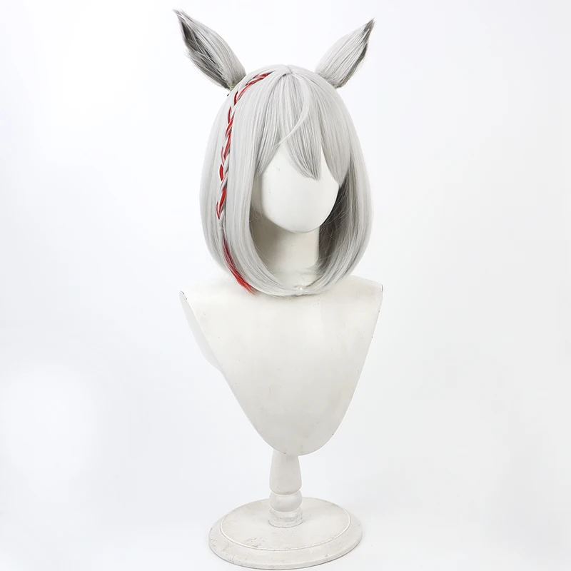 Game Xenoblade  Mio Cos Cosplay Wig Halloween Carnival Party Prop Synthetic Hair Heat Resistant Fiber + Wig Cap