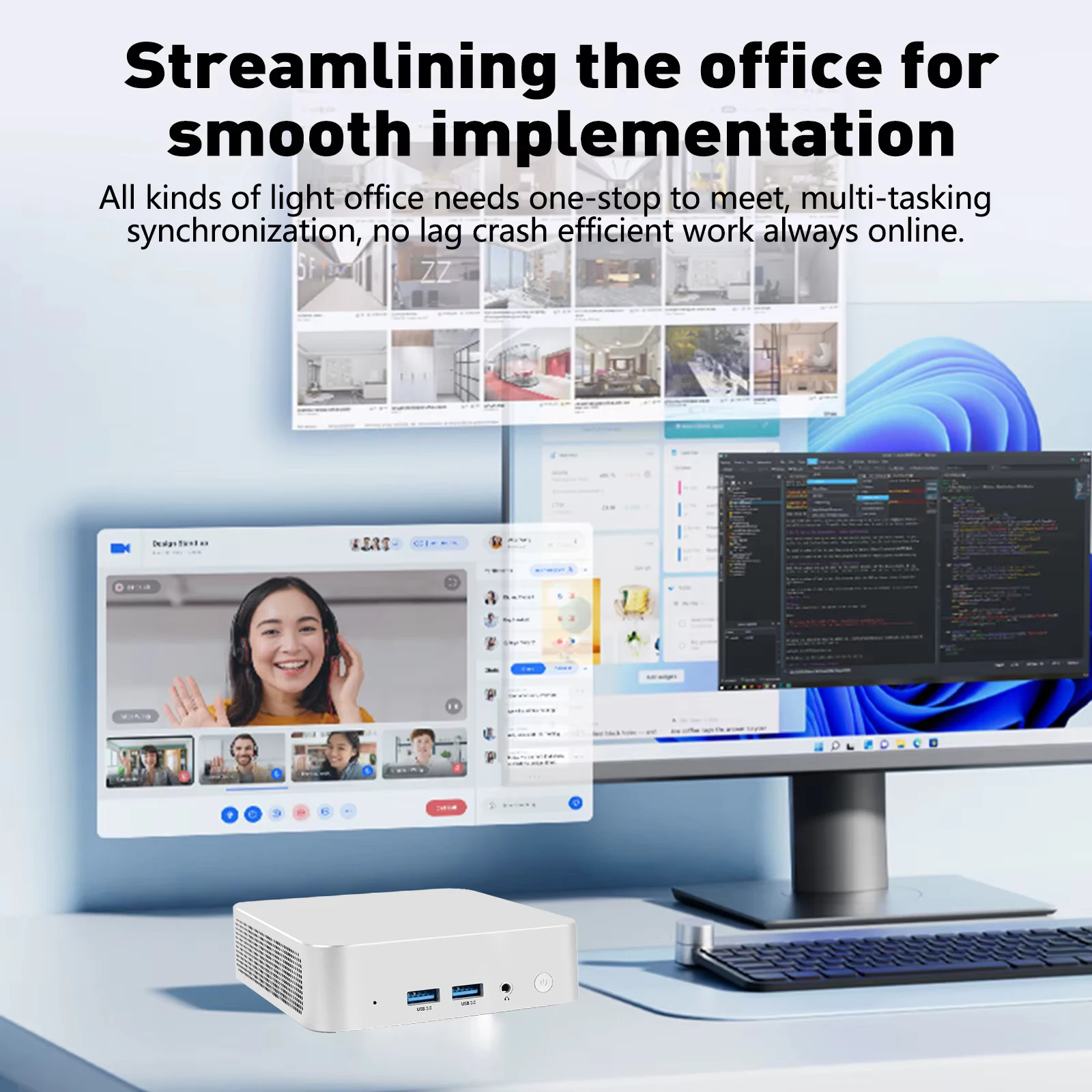 2025 Mini Computer PC Windows 10 Intel Core i7-8500Y 12 GB DDR4 512 GB 1 TB 2 TB SSD UHD Grafische Draagbare Mini Pc Desktop
