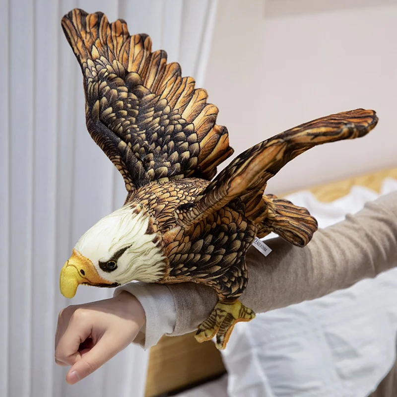 1Pc 30Cm Simulatie Adelaar Knuffels Gevulde Levensechte Dierenpop Zacht Vogelkussen Schattig Kinderspeelgoed Cadeau Voor Kinderen Jongen Verjaardag