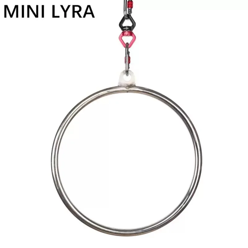 17 inch Lyra Hoop Aerial Hoop Set with Rigging Hardware Single Stainless Steel Hoop Circus Hoop Great for Dancing Studio