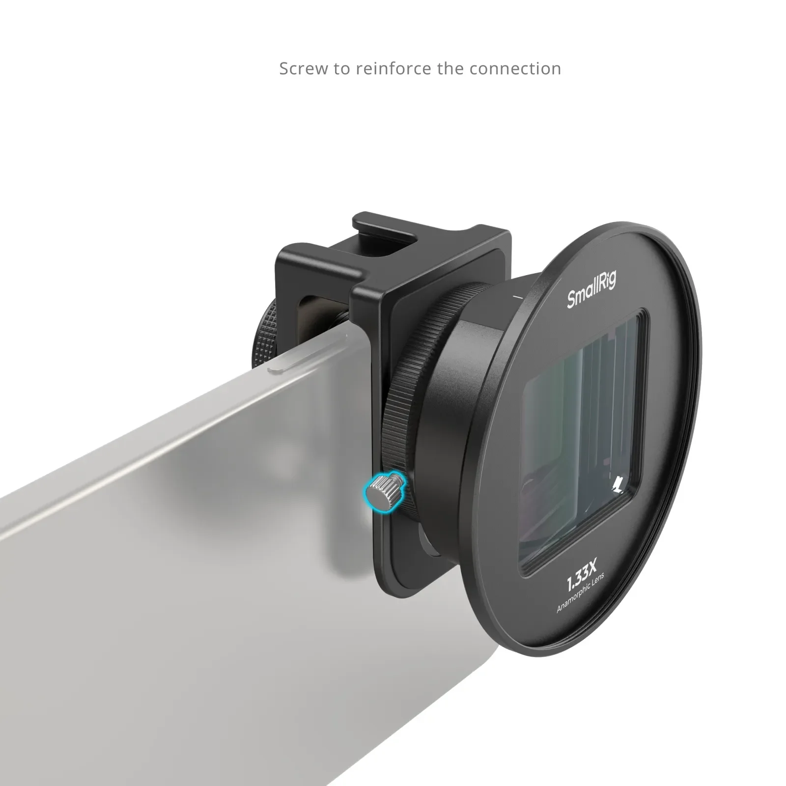 Smallrig 1.33x Anamorphic Lens for Mobile Phone (T-mount) High-definition Optical Design Capture a 2.4:1 Widescreen Aspect Ratio