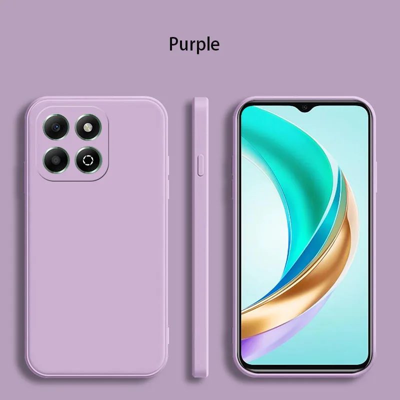 Luxus Flüssigkeit Silikon Fall Für Huawei Ehre X6 X6S X6B X6A X7 X7A X7C X8 X8A Weiche Weiche Telefon Abdeckung – Detail 2