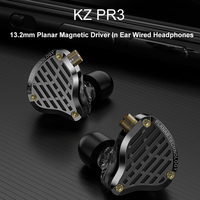 KZ PR3 IEM Headphones 13.2mm Planar Magnetic Driver In Ear Wired Headphones HiFi Bass Earphones Earbuds with Detachable Cable