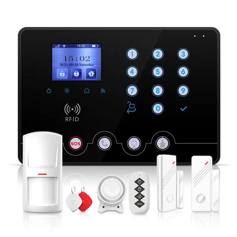 

WIFI 4G Smart Home Alarm Wireless Control Automation Alarm With Alexa and Google Home Alarm