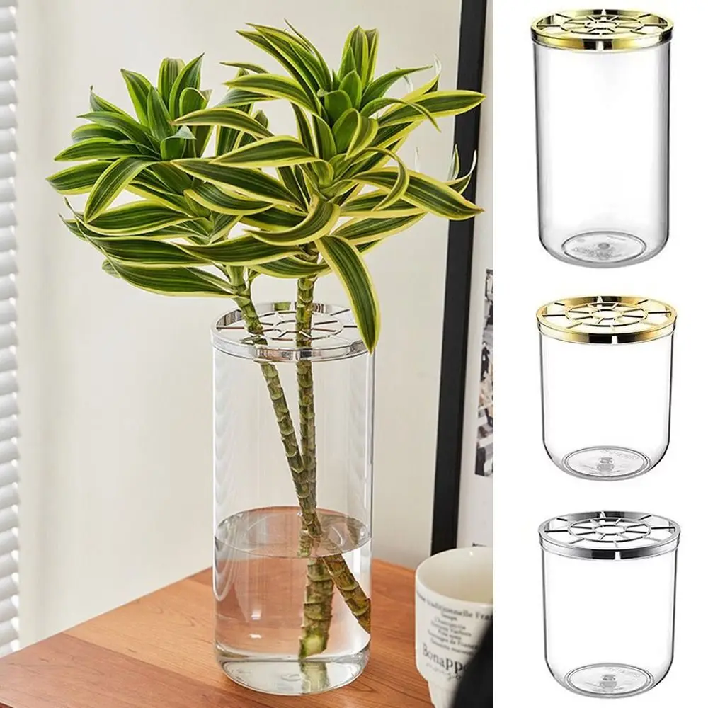 

Creative Flower Arrangement Bottle Thickened Unbreakable Clear Cylinder Vase Smooth Surface Simple Plastic Flower Vase