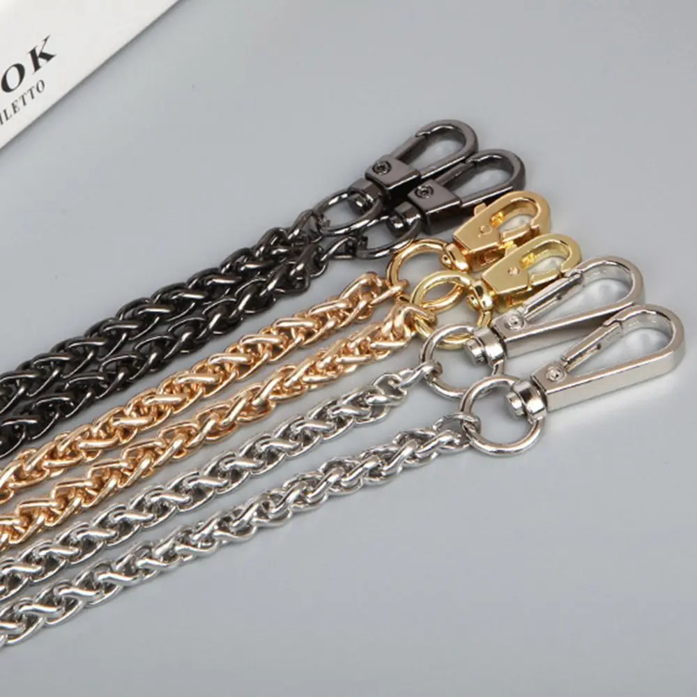 60cm 120cm Replacement Chain Golden Silvery Aluminum Chain For Jewelry Making Findings Bag Chain Strap Handle Metal Chain