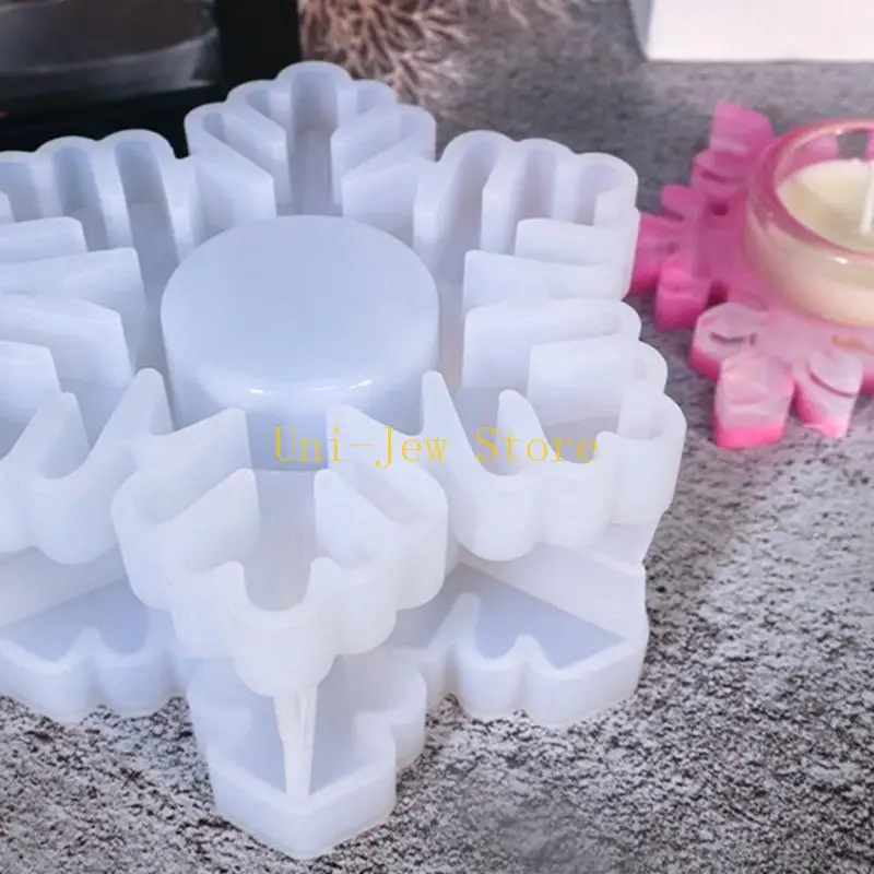 40GB DIY Lipstick Holder Mold Snowflake Tray Mold Handmade Gypsum Holder Mold
