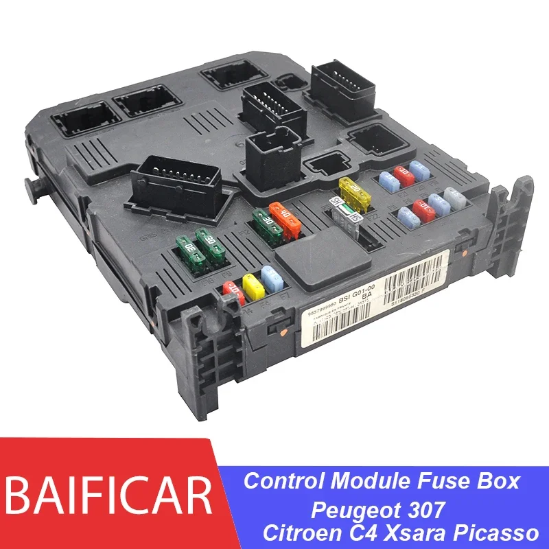 Baificar Brand Used BSI Control Module Fuse Box G01-00 9657999980 S118085330 For Peugeot 307 Citroen C4 Xsara Picasso