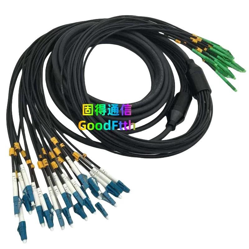 Armored Tactical Patch Cord LC/APC-LC/UPC SM 24 Core 100m 150m 200m 250m 300m 350m 400m 450m 500m 600m TPU Cable 24C GoodFtth