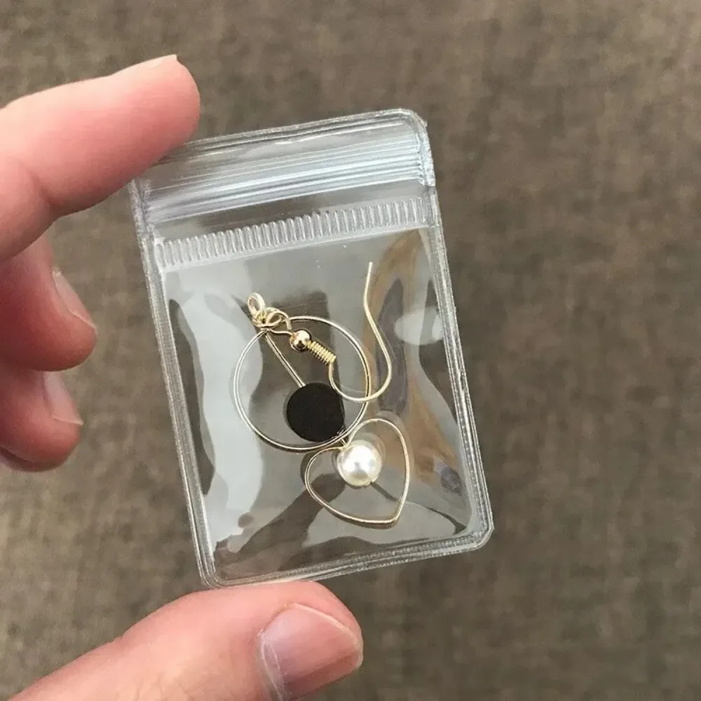 30 قطعة أكياس المجوهرات البلاستيكية الشفافة البريدي حقيبة التخزين لقلادة القرط مجوهرات المضادة للأكسدة عرض أكياس التعبئة والتغليف #4