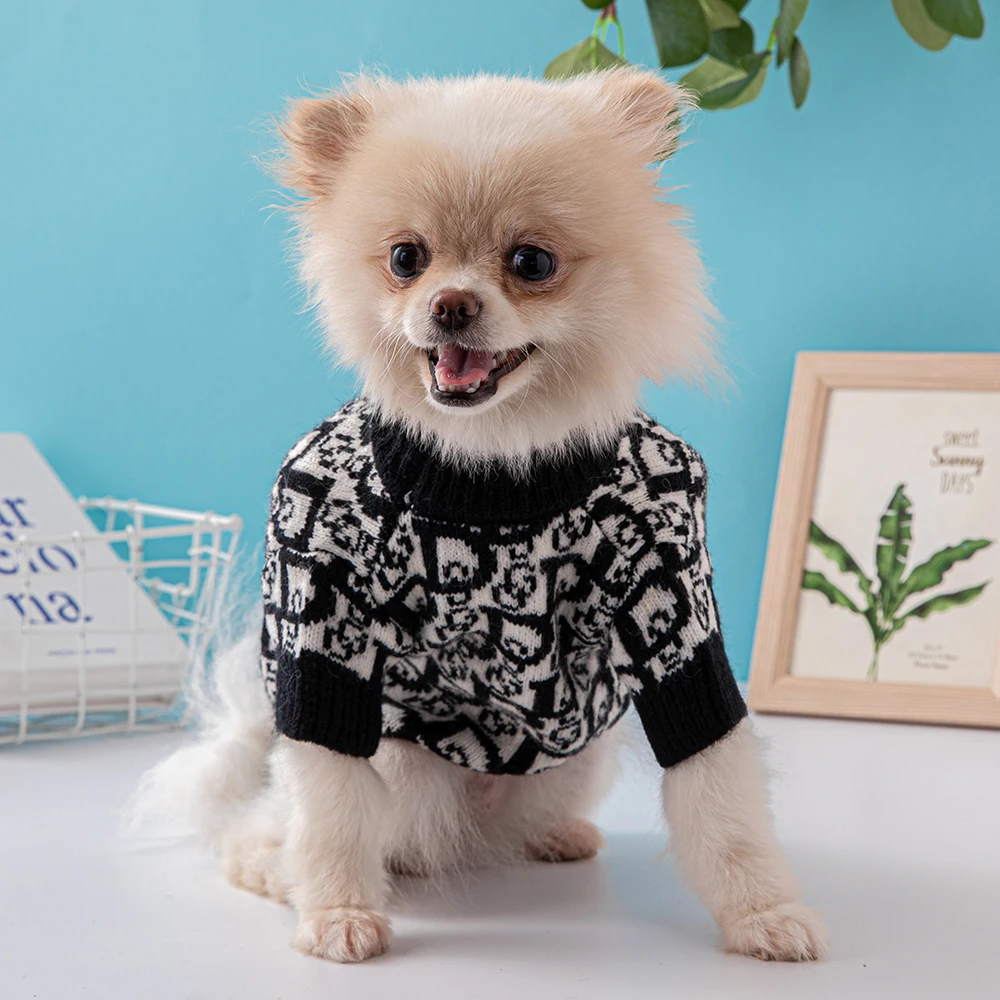 Autumn and Winter Dog Sweater Fashion New Soft and Comfortable Material High Elasticity Yorkshire French Bulldog Pet Clothes