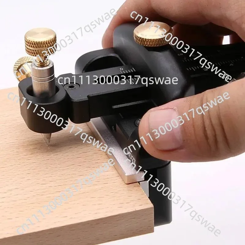 Woodworking measuring ruler Aluminum alloy scribing ruler Square  Measuring Multifunctional limit Hong pair