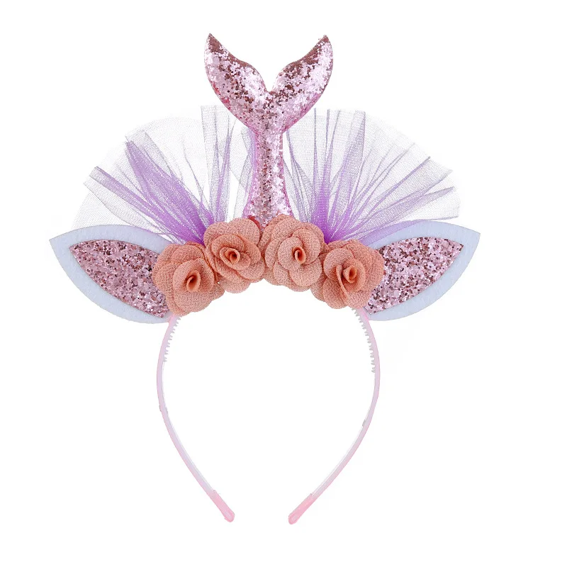 Copricapo per bambina principessa Frozen Crown copricapo accessori cerchi per capelli ragazza Halloween compleanno costumi Cospaly corona regali