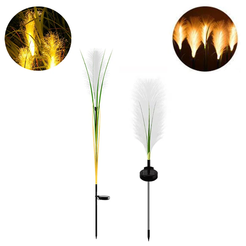 

Solar LED Light Waterproof Outdoor Garden Lights Reed Flower Light for Garden Christmas Decoration Backyard Patio Pathway Yard