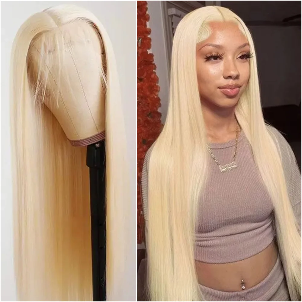 613 HD Kanten Frontale Pruik 13x6 Bot Recht Kanten Voorkant Pruiken Braziliaans 100% Echt haar 36 Inch 200% Dichtheid Voorgeplukt Voor Vrouwen