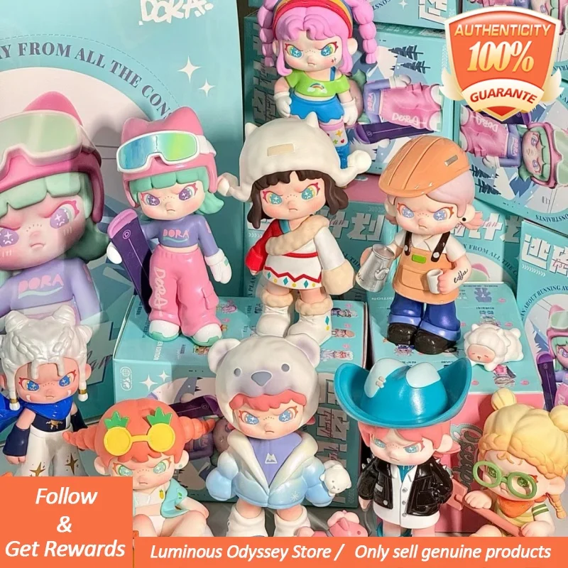 

Подлинная аниме-фигурка, слепая коробка четвертого поколения, серия Dora Escape Plan, слепая коробка, украшения, игрушки, фигурки, подарки, настольный декор