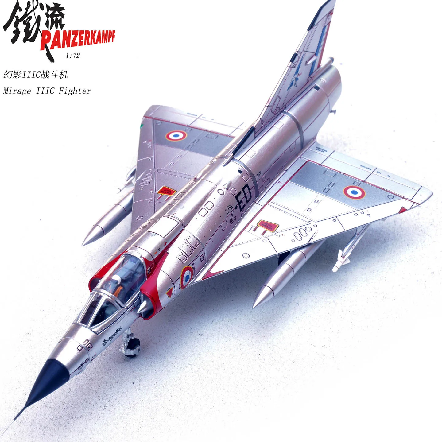 

1:72 Scale 1967 Mirage III Fighter C-Type 2-ED Model 14648PA Diecast Alloy Classic Toy Souvenir Collectibles Gift Static Display