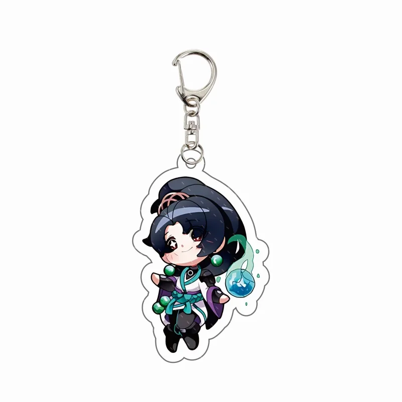 VALORANT Acrylic Keychain Double-Sided Chibi Jett Sage Killjoy Reyna Pendant Bag Accessories Fans Cosplay Gift view 3