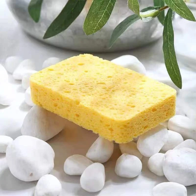 40pcs Kitchen Cleaning Sponge Natural Pulp Cotton Dishwashing Sponges Cleaner for Kitchen Bathroom Cleaning Tools