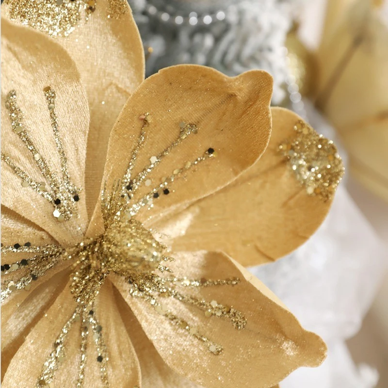 1 قطعة الزهور الاصطناعية 24 سنتيمتر الزهور وهمية شجرة عيد الميلاد الديكور عيد الميلاد ديكور المنزل لوازم الحفلات السنة الجديدة حلية اكسسوارات