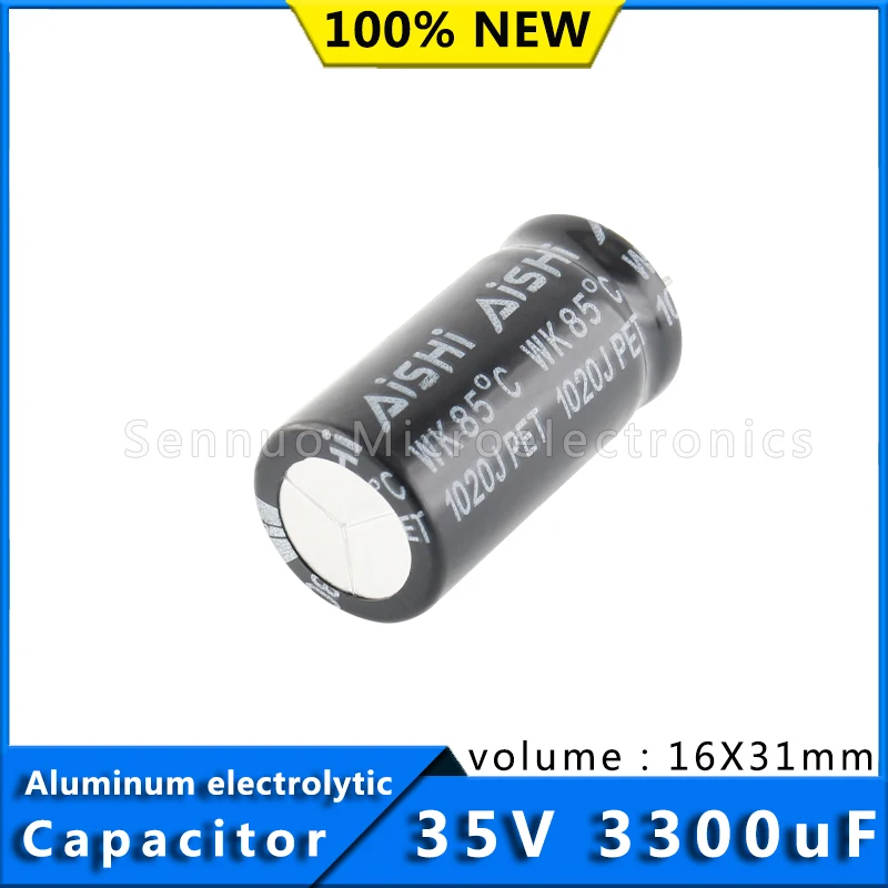 5pcs 35V 3300UF 16*31 Low ESR Aluminum Electrolytic Capacitors 3300uf 35V High Frequency Low Resistance Electrolytic Capacitors