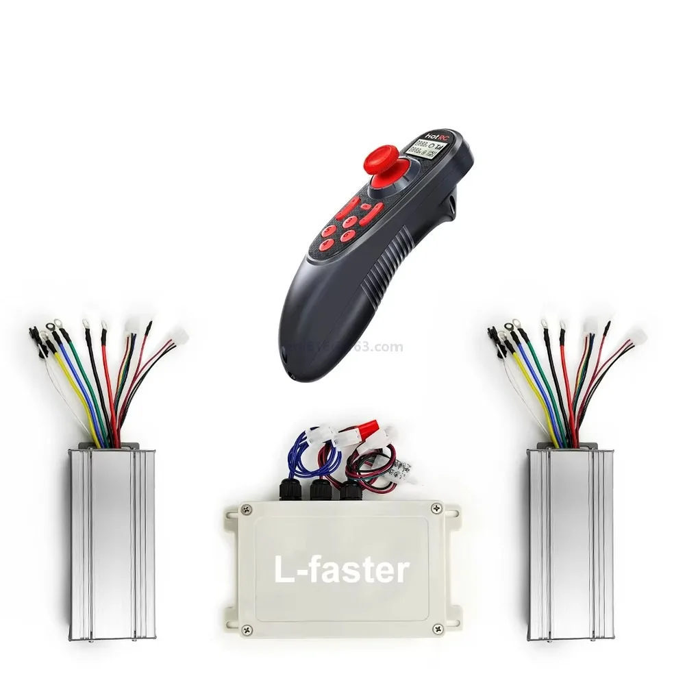 Electric Lawn Mower Conversion Kit 2WD 4WD 500W 800W Brushless Motor Controller Remote Wireless Drive System for