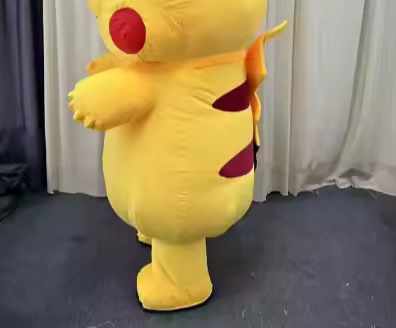 Animal Character Giant Inflatable Cat Mascot Costume Yellow Pika Adult Cartoon Funny Cosplay Costume for Halloween Christmas