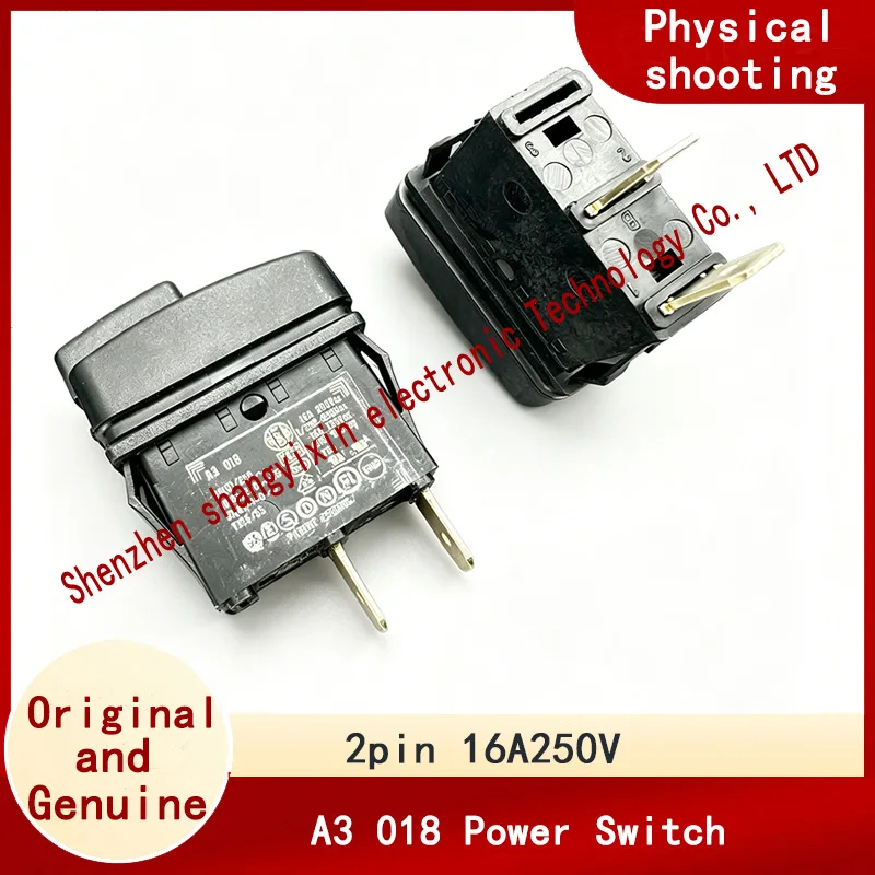 Выключатель питания A3 018 для пылесоса, мясорубки, автомойки, поломоечной машины, кнопочный переключатель в форме лодки, 16А