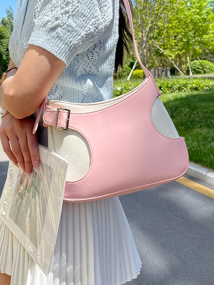 

Trendy Designe Hobos Shoulder for Women Handbag and Purses Totes 2024 New Underarm Bag Ladies Messenger Bags