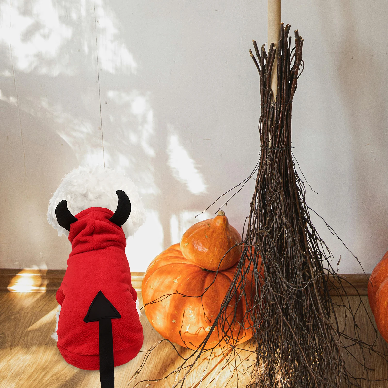 

1Pcs Halloween Devil Pet Clothes Cool Charming Design Easy to Put on Off Perfect for Parties Pet Supplies Dog Clothes