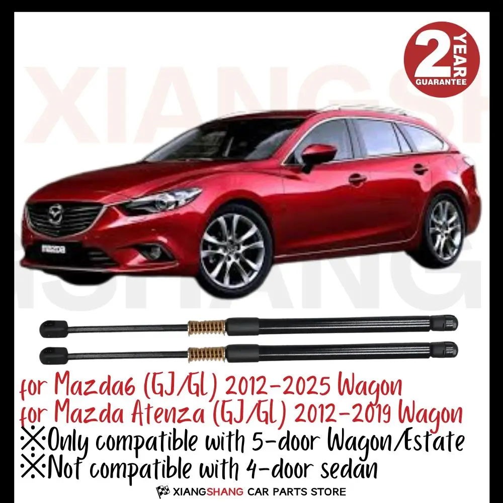 

2pcs Rear Damper for Mazda6 (GJ/GL) 2012-2025 Wagon WITH SPRING Trunk Boot Gas Charged Gas Struts