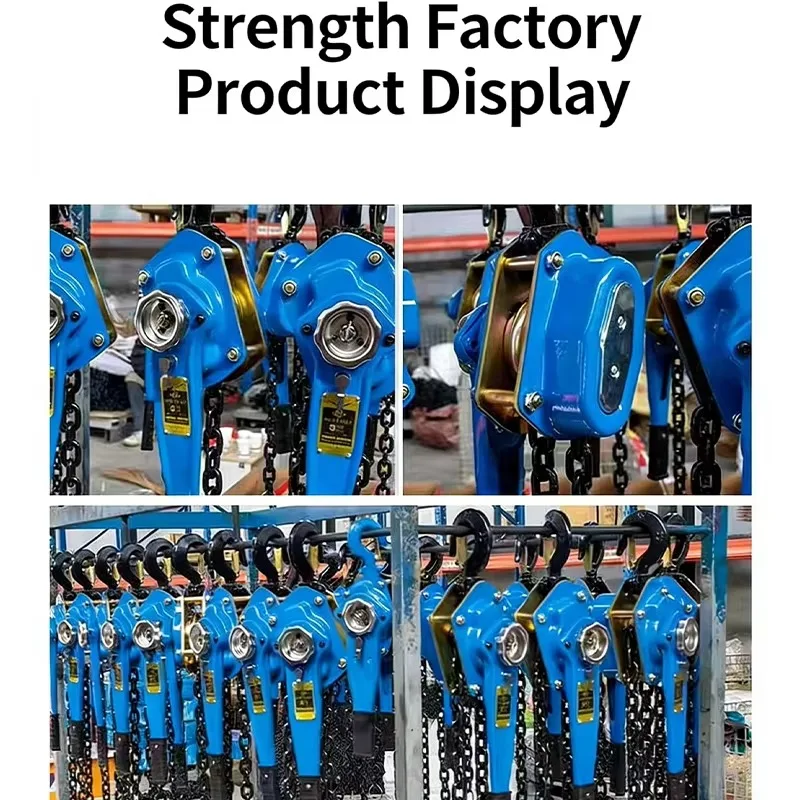 Hoist Household Chain Block Hand Operated Chain Hoist Hand Tensioned Wire Rope Device 0.75T 1T 1.5m Hand Operated Chain - view 6