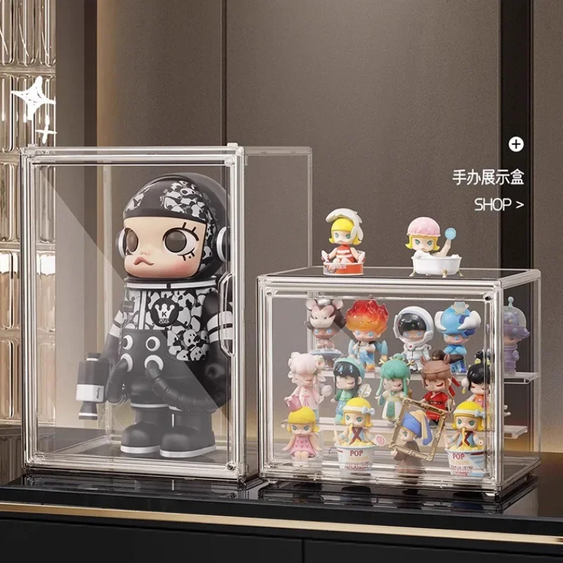 Acrylic Display Case for Blind Box Figures, Dustproof Showcase Cabinet for LEGO Models POP MART Collectibles and Toy Display