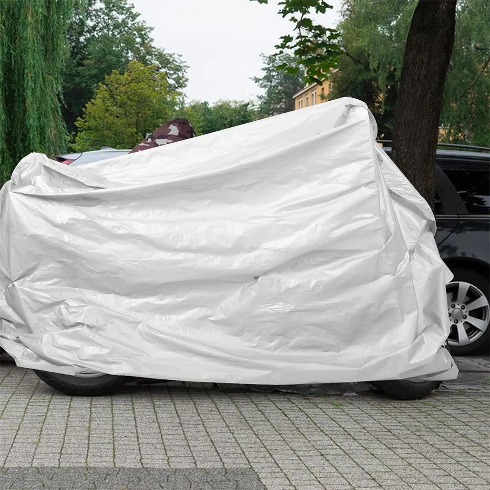 

2Pcs Motorcycle Protective Covers Heavy Duty Outdoor Bike Covers Waterproof Motorbike Rain Cover Electric Bike Scooter Moped