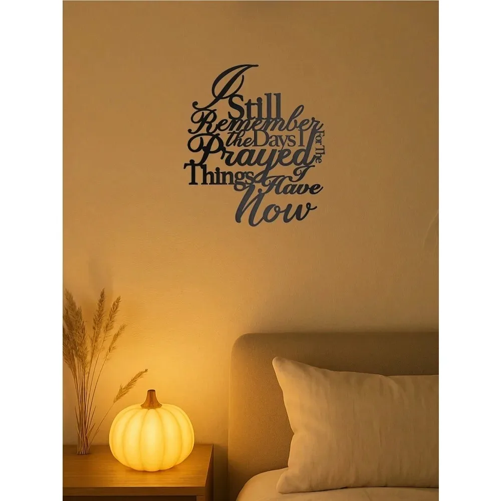 Elegant Metal Inspirational Wall Art Decor Rustproof Durable Plaque Modern Ornament for Home Office & Interior Decoration