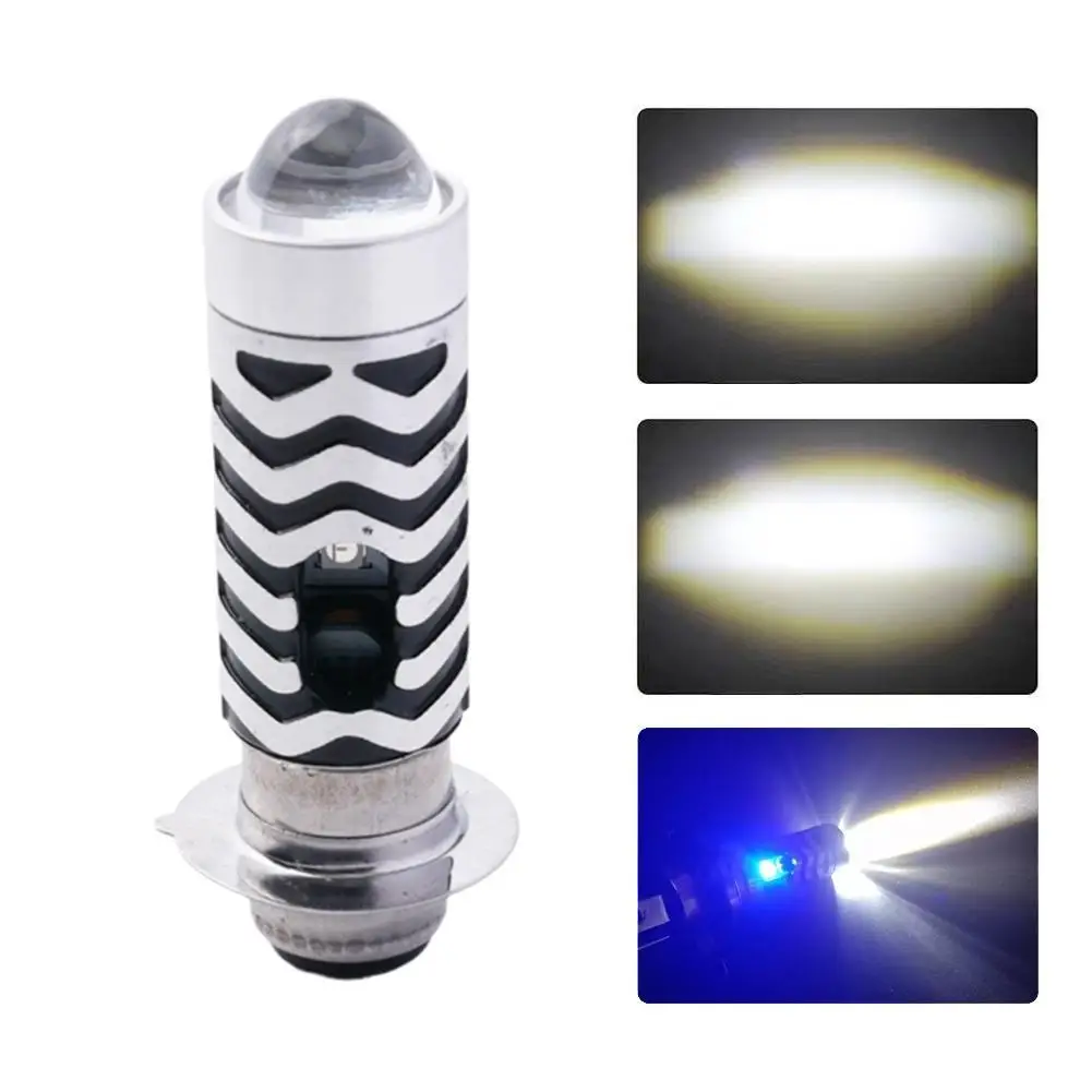 

P15D LED Motorcycle Bicolor Lens Spotlight Outdoor Halogen Range Dustproof High Waterproof Mini And Lamp Headlight Accessor