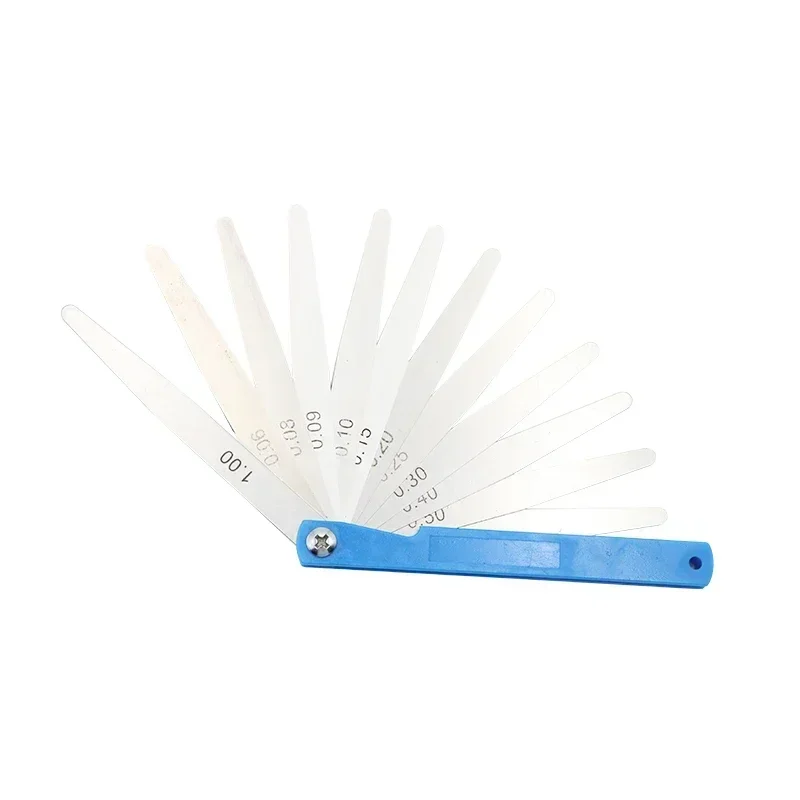 Shahe 100 mm Length Metric Feeler Gauge 0.02-1.00 mm Feeler Gauge 17 Blades Measuring Tools