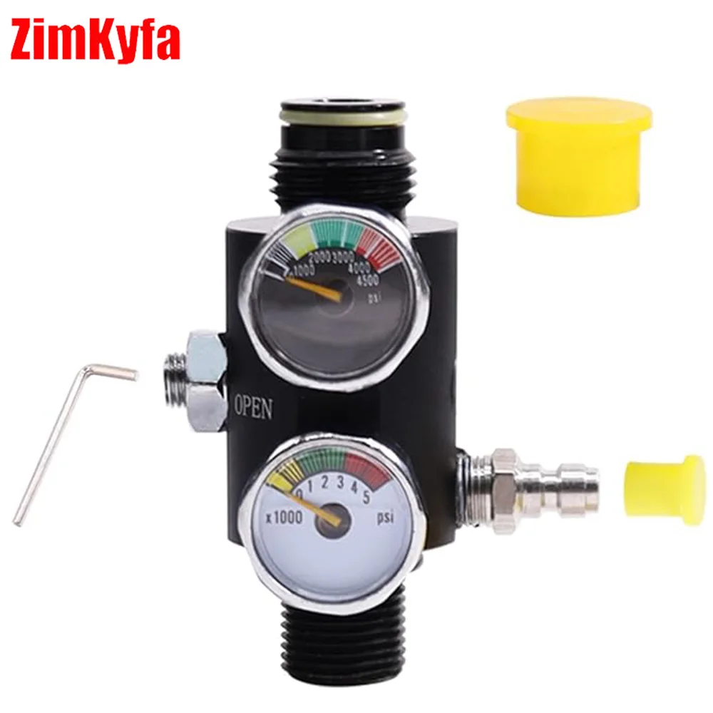 

Регулируемый регулятор HPA с двойным манометром, пневматический воздушный клапан, заправочная станция, регулируемый выход от 0 до 3000 фунтов на квадратный дюйм, M18 * 1,5