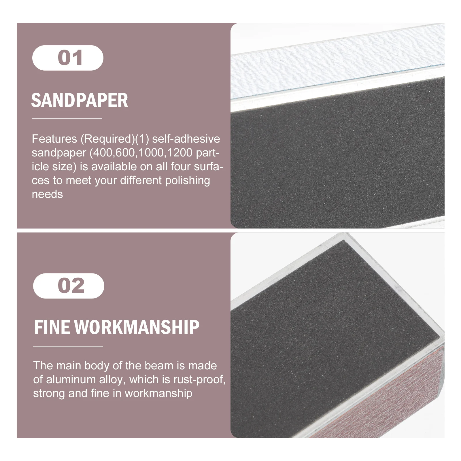 

Fret Sanding Leveler Beam 4-Surface Self-Adhesive Sandpaper For Bass Maintenance Tool Aluminum Alloy Guitar Leveling Tool