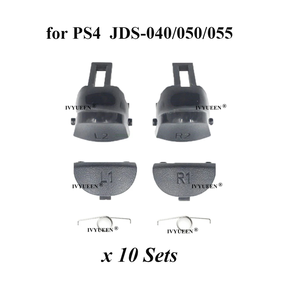 IVYUEEN 10 مجموعات لوحدة تحكم DualSense PS5 R2 L2 R1 L1 زنبركات زر الزناد لجزء إصلاح PlayStation 5 BDM 010 020 030