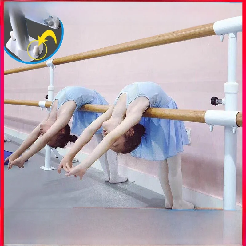 barre-de-danse-fixe-sur-pied-pole-d'entrainement-equipement-de-gymnastique-main-courante-studio-de-danse-ecole-fitn