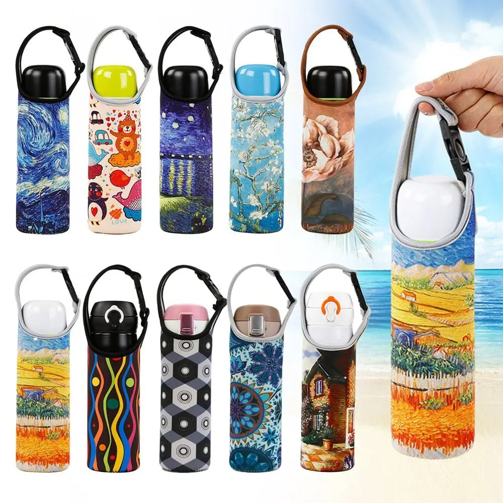 1PC Portable Sport Water Bottle Cover Insulator Sleeve Bag Case Pouch Bottles Cup Pouch Camping Drinkware Accessories