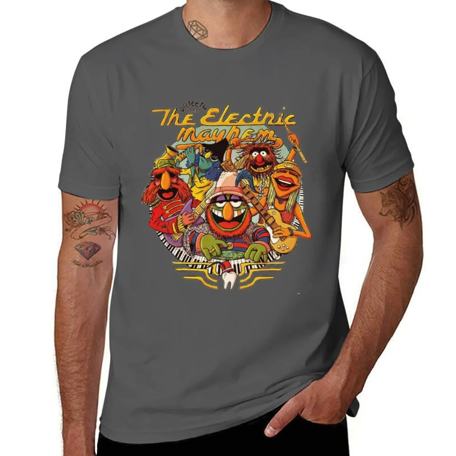 

Dr Teeth And The Electric Mayhem T-Shirt Outdoor Sports Short Sleeve Top